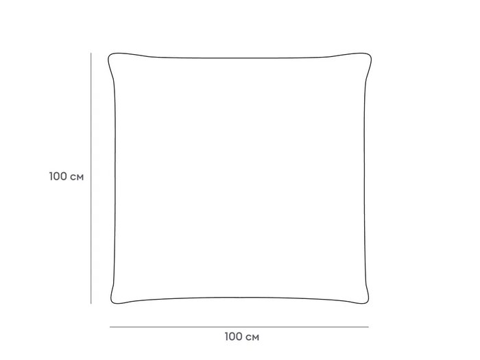 Подушка Sorrento 100х100 светло-бежевого цвета - лучшие Декоративные подушки в INMYROOM