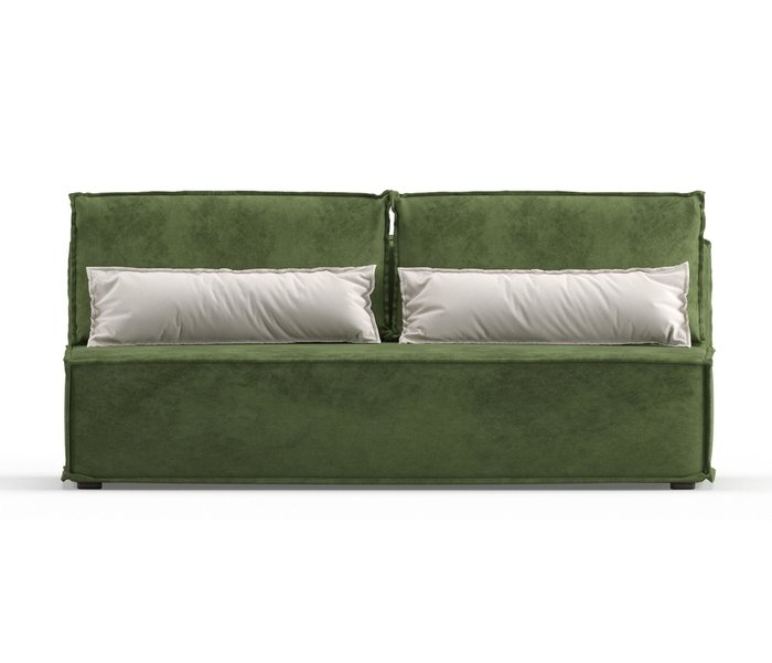 Диван-кровать Ли Рой Лайт в обивке из велюра зеленого цвета - купить Прямые диваны по цене 26250.0