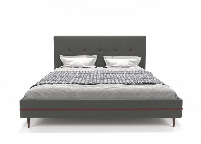 Кровать Мерло 160х200 серого цвета