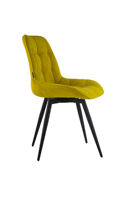 Стул поворотный Elis cross conus желтого цвета - лучшие Обеденные стулья в INMYROOM