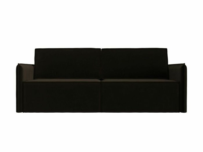Прямой диван-кровать Либерти коричневого цвета - купить Прямые диваны по цене 51999.0
