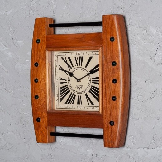Часы настенные из тиковой древесины  - купить Часы по цене 12400.0
