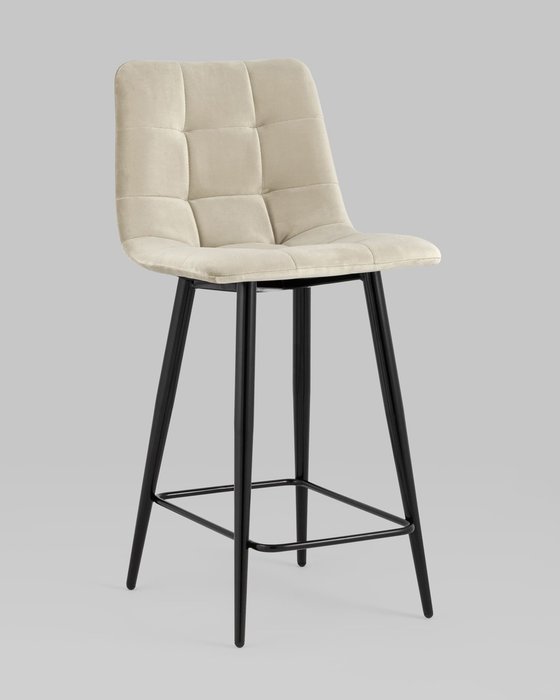 Стул полубарный Джанго светло-бежевого цвета - купить Барные стулья по цене 7990.0