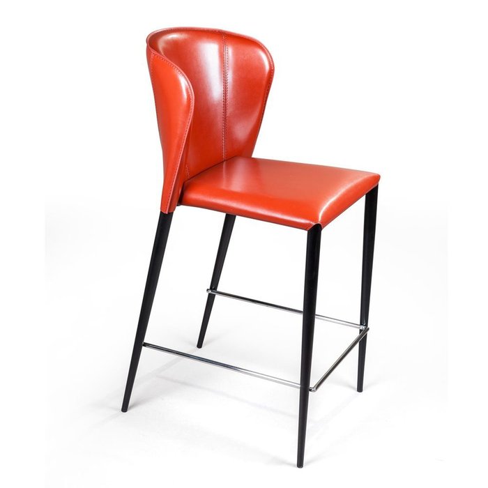 Полубарный стул Albert красного цвета