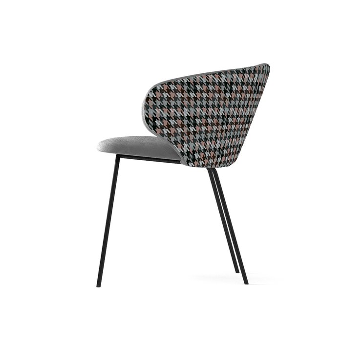 Стул с подлокотниками мягкий Matisse серого цвета - купить Обеденные стулья по цене 15400.0