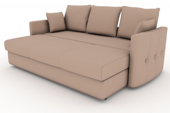 Прямой диван-кровать Луна бежевого цвета - купить Прямые диваны по цене 16000.0
