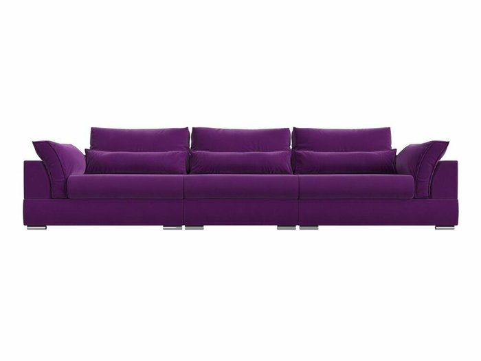 Прямой диван-кровать Пекин Long фиолетового цвета - купить Прямые диваны по цене 99999.0