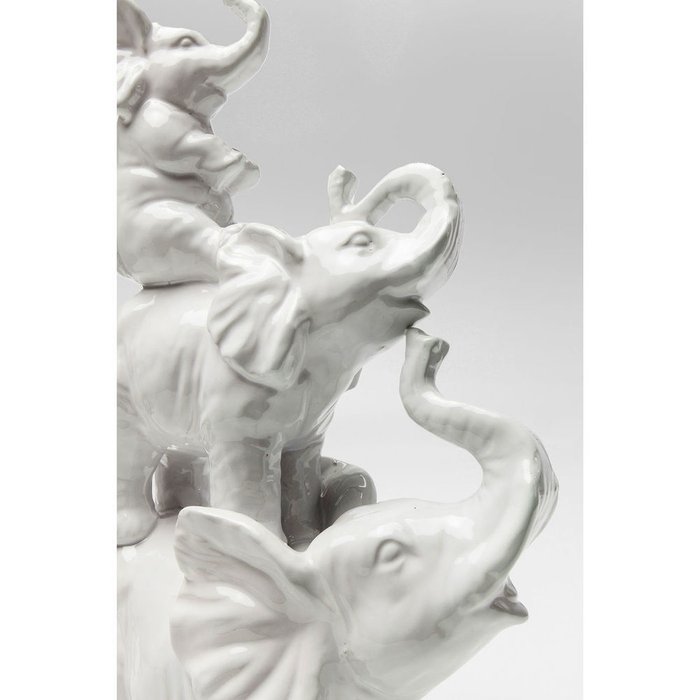Статуэтка Circus Elephants белого цвета - лучшие Фигуры и статуэтки в INMYROOM