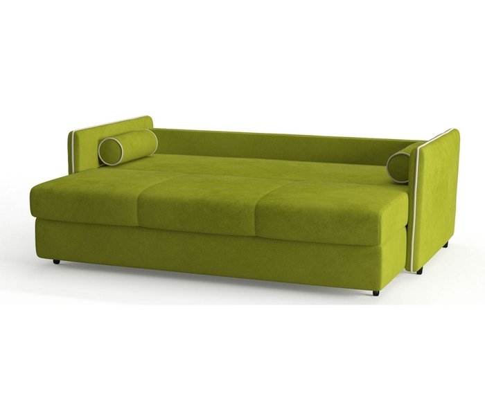 Диван-кровать Адмирал в обивке из велюра светло-зеленого цвета  - лучшие Прямые диваны в INMYROOM