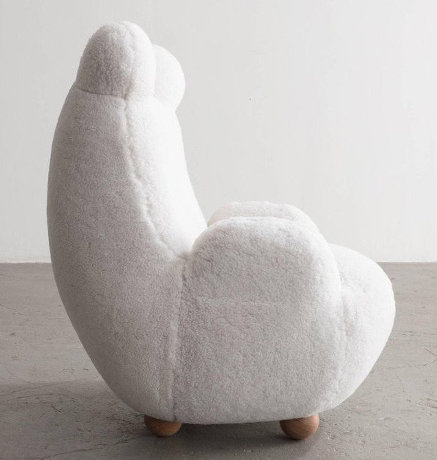 Кресло Papa Bear белого цвета - купить Интерьерные кресла по цене 115000.0
