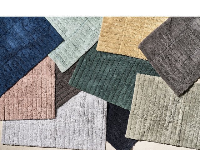 Коврик для ванной Tiles 50х80 синего цвета - купить Коврики для ванной по цене 5262.0 Коврик для ванной Tiles 50х80 синего цвета - купить Коврики для ванной по цене 5262.0