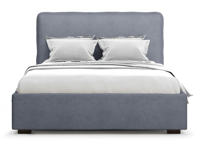 Кровать Brachano 140х200 серого цвета