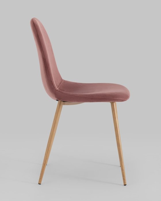 Стул Валенсия SN в обивке из велюра пыльно-розового цвета - лучшие Обеденные стулья в INMYROOM