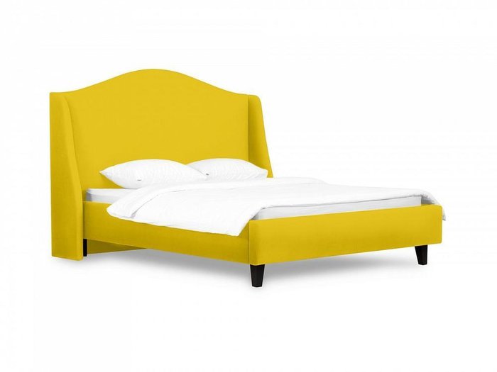 Кровать Lyon 160х200 желтого цвета 