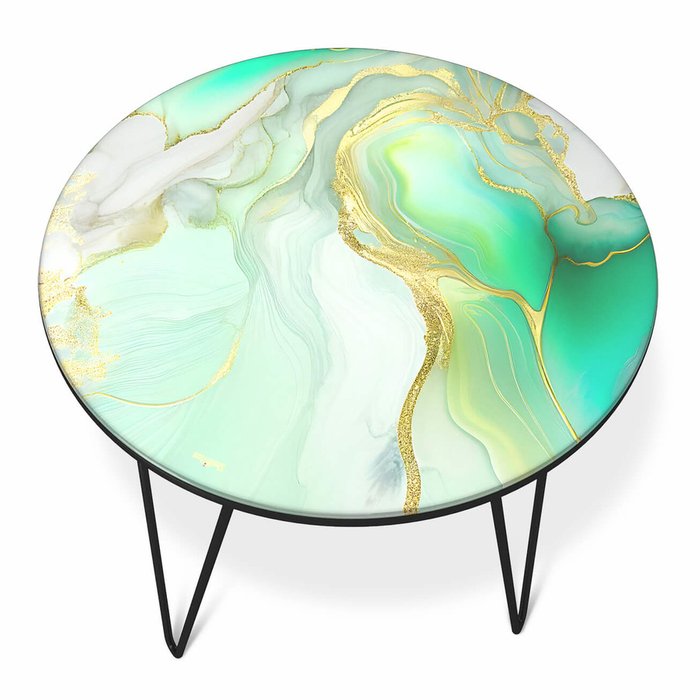 Стол кофейный Cosmic зеленого цвета - лучшие Кофейные столики в INMYROOM