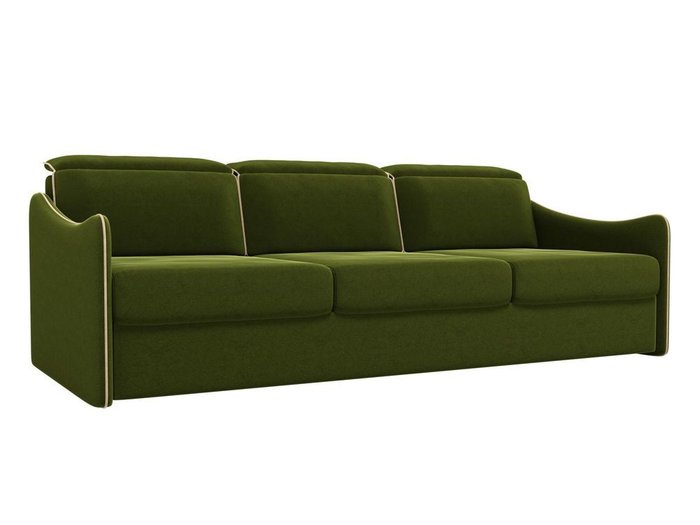 Прямой диван-кровать Скарлетт зеленого цвета