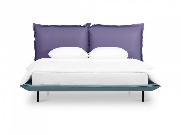 Кровать Barcelona 160х200 фиолетово-бирюзового цвета - лучшие Кровати для спальни в INMYROOM