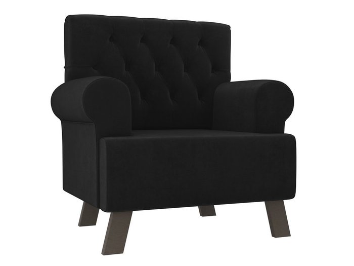 Кресло Хилтон черного цвета