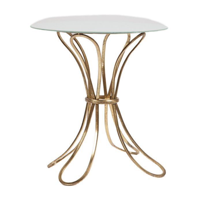 Кофейный столик из стекла и металла Iness - купить Кофейные столики по цене 12600.0
