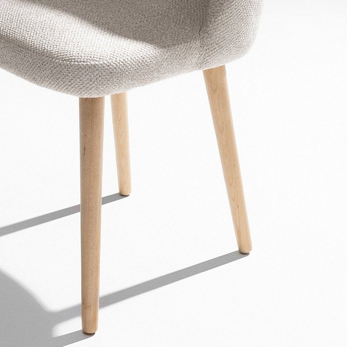 Стул Lite L02 светло-бежевого цвета - лучшие Обеденные стулья в INMYROOM Стул Lite L02 светло-бежевого цвета - лучшие Обеденные стулья в INMYROOM