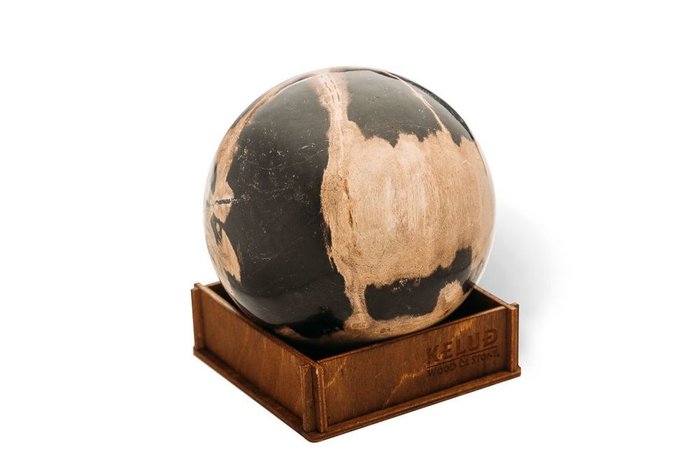 Декоративный шар из окаменелого дерева 383687 - купить Фигуры и статуэтки по цене 5150.0