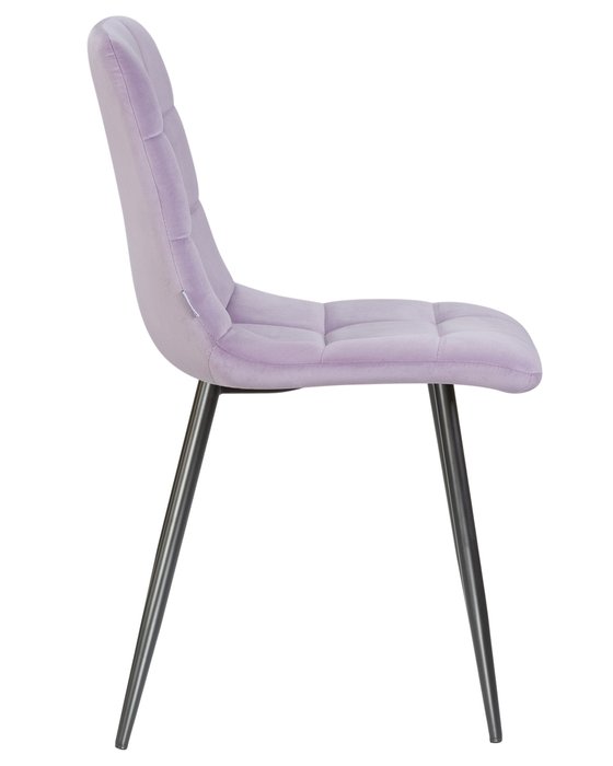 Стул обеденный Alex фиолетового цвета с черными ножками - лучшие Обеденные стулья в INMYROOM