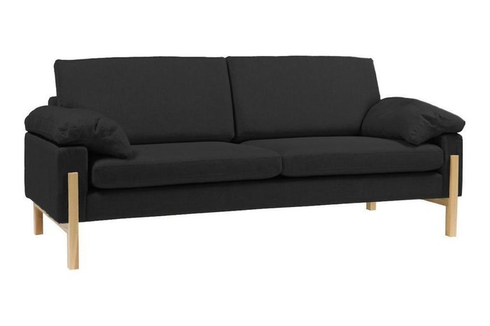 Диван Como Sofa темно-серого цвета - купить Прямые диваны по цене 130000.0