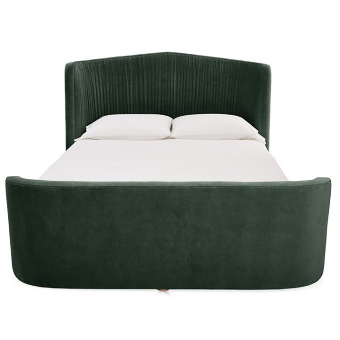 Кровать Clio Panel темно-зеленого цвета 180x200 