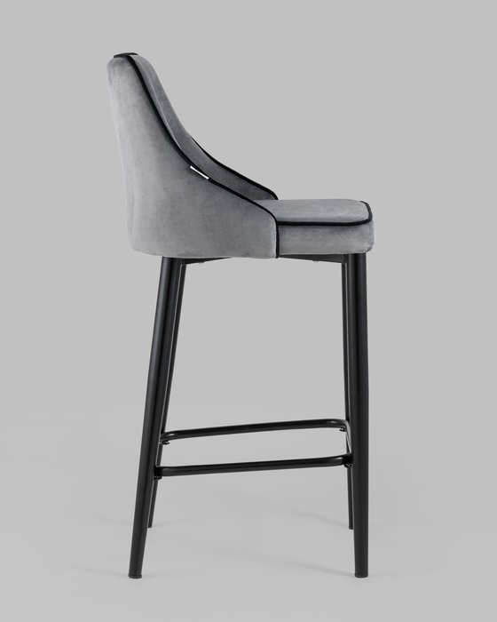 Стул полубарный Коби серого цвета - лучшие Барные стулья в INMYROOM