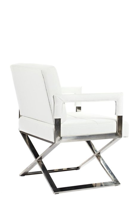 Кресло Aster X Chair Белая Кожа  - купить Интерьерные кресла по цене 82257.0
