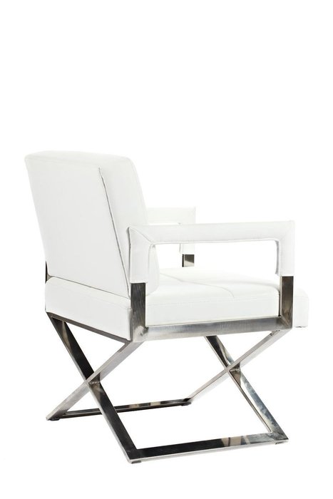 Кресло Aster X Chair Белая Кожа - купить Интерьерные кресла по цене 82257.0 Кресло Aster X Chair Белая Кожа - купить Интерьерные кресла по цене 82257.0
