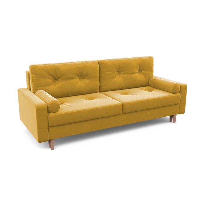 Диван-кровать Дэн желтого цвета - купить Прямые диваны по цене 42330.0