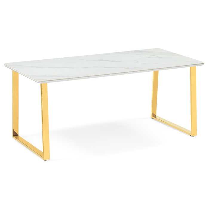 Обеденный стол Селена 2 L белого цвета