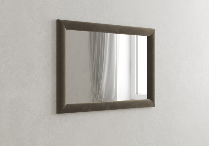 Настенное зеркало Стандарт 60х90 бежевого цвета - лучшие Настенные зеркала в INMYROOM