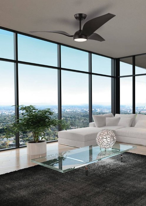 Люстра-вентилятор Mosteiros 35004 (акрил, цвет белый) - купить Потолочные люстры по цене 38990