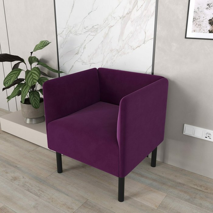 Кресло Монреаль фиолетового цвета - купить Интерьерные кресла по цене 11990.0
