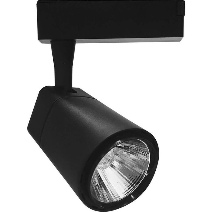 Трековый светодиодный светильник черного цвета 