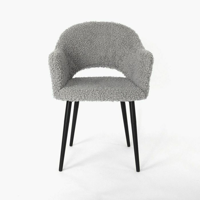 Стул из экомеха Белладжио серого цвета - купить Обеденные стулья по цене 14500.0