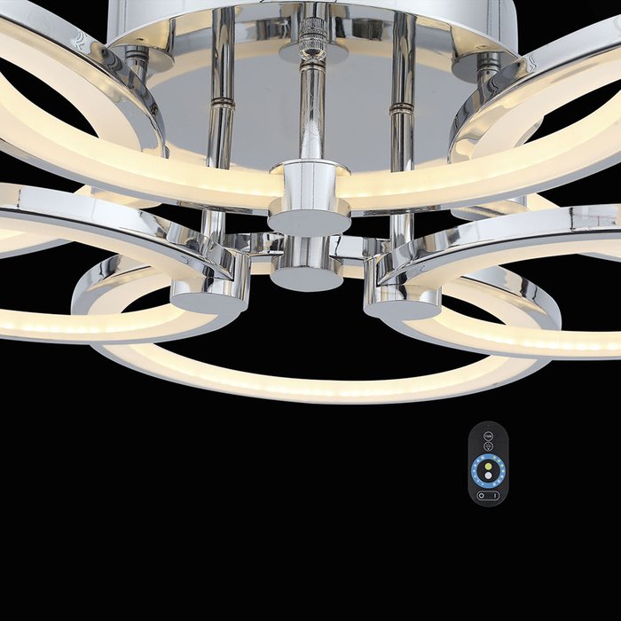 Потолочная светодиодная люстра с пультом ДУ ST Luce Twiddle Dimmer  - купить Потолочные люстры по цене 36540.0