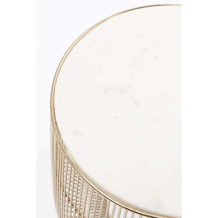 Столик приставной Marble с мраморной столешницей - лучшие Журнальные столики в INMYROOM