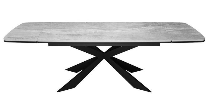 Раздвижной обеденный стол DikLine KM160 черно-серого цвета - купить Обеденные столы по цене 99990