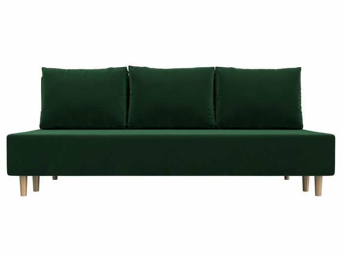 Диван-кровать Лига 033 темно-зеленого цвета - купить Прямые диваны по цене 30999.0