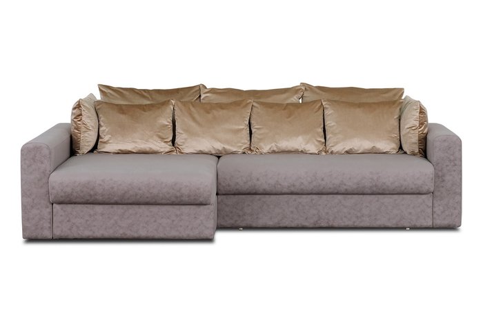 Угловой диван-кровать Мэдисон Черри серого цвета