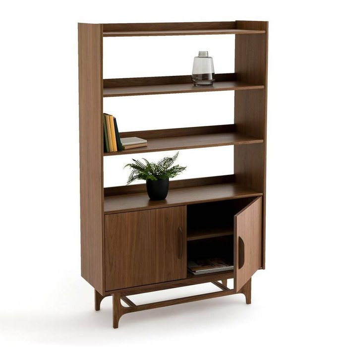 Книжный шкаф Larsen коричневого цвета - лучшие Книжные шкафы в INMYROOM