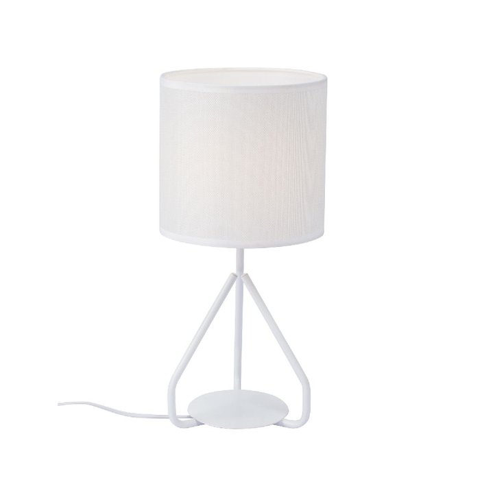 Настольная лампа V2899-0/1L (ткань, цвет белый)