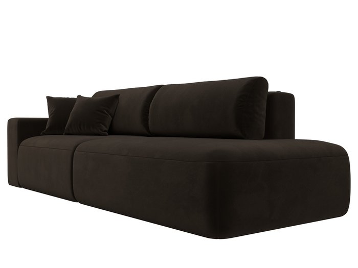 Диван-кровать Лига 036 Модерн темно-коричневого цвета с левым подлокотником - лучшие Прямые диваны в INMYROOM Диван-кровать Лига 036 Модерн темно-коричневого цвета с левым подлокотником - лучшие Прямые диваны в INMYROOM