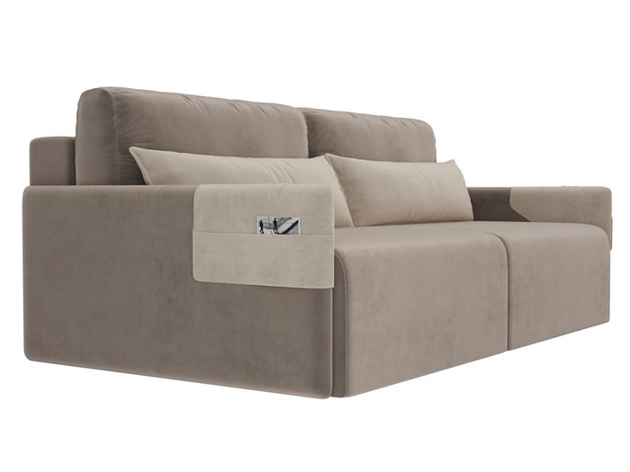 Прямой диван-кровать Армада коричневого цвета - лучшие Прямые диваны в INMYROOM