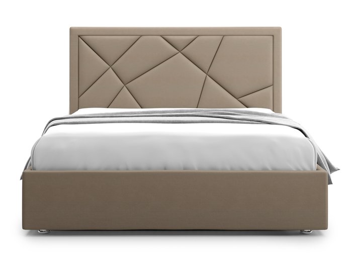 Кровать Premium Milana 3 160х200 коричневого цвета с подъемным механизмом - купить Кровати для спальни по цене 77200.0