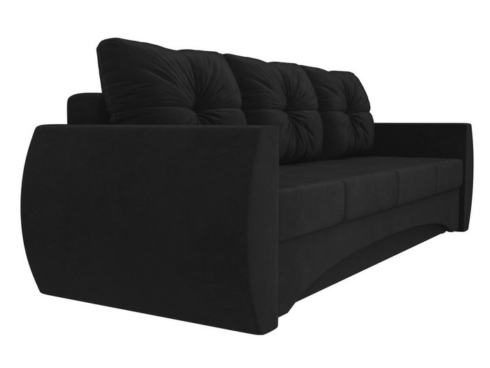 Прямой диван-кровать Сатурн черного цвета - лучшие Прямые диваны в INMYROOM