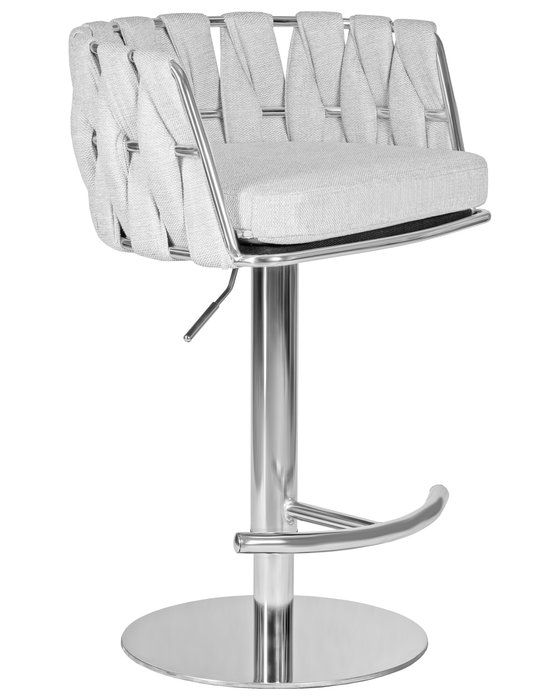 Стул барный Oscar cветло-серого цвета - купить Барные стулья по цене 12810.0